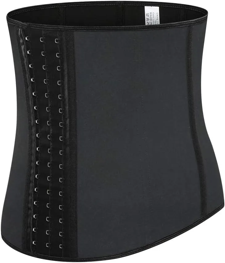 Plus Waist Trainer for Women Latex Underbust Waist Corset Cincher Body Shaper