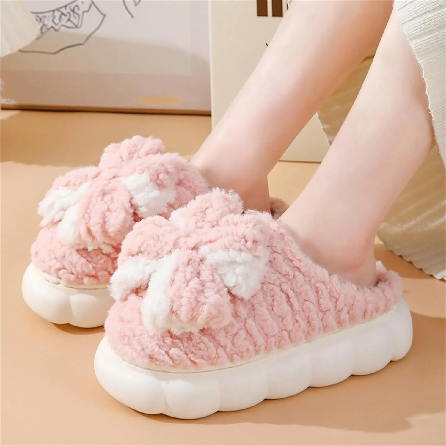 Plush Cotton Slippers - Men's & Women's Home Slippers
