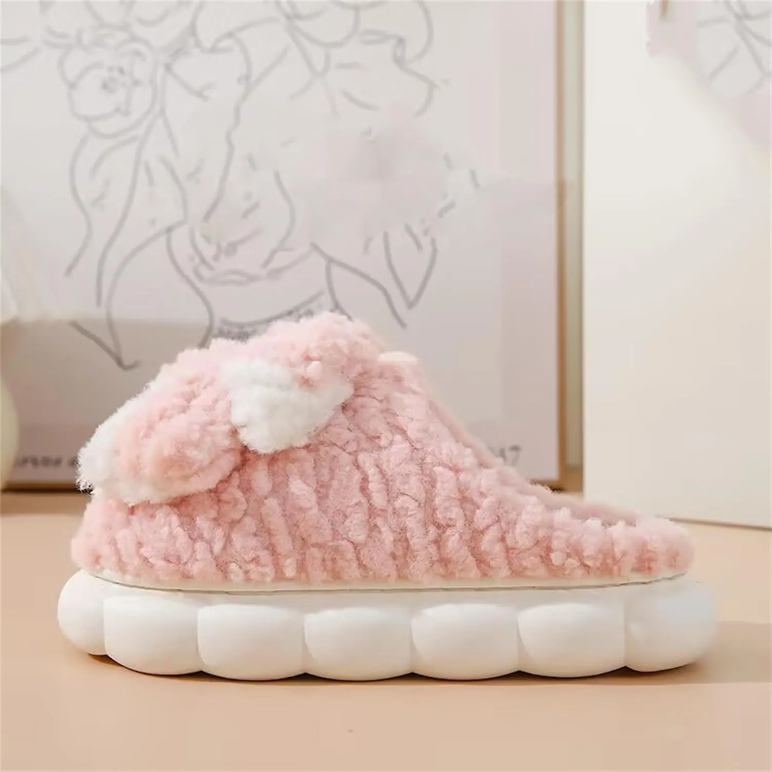 Plush Cotton Slippers - Men's & Women's Home Slippers