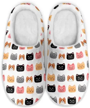 Plush Slipper for Women Warm Soft Flannel Fuzzy House Cotton Slipper Winter Non-Slip for Outdoor Slipper Ladies US 3-13
