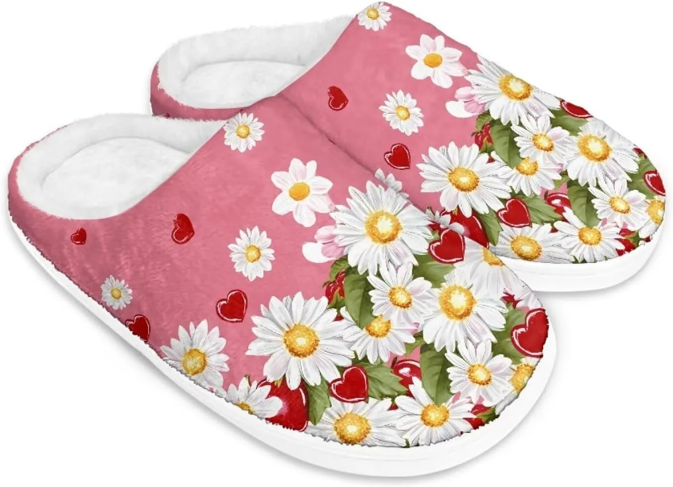 Plush Slipper for Women Warm Soft Flannel Fuzzy House Cotton Slipper Winter Non-Slip for Outdoor Slipper Ladies US 3-13