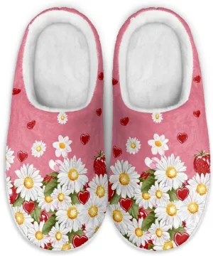 Plush Slipper for Women Warm Soft Flannel Fuzzy House Cotton Slipper Winter Non-Slip for Outdoor Slipper Ladies US 3-13
