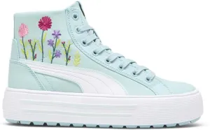 Puma Womens Kaia 2.0 Mid Floral Platform High Sneakers Shoes Casual - Blue - Size 7 M, 39959801