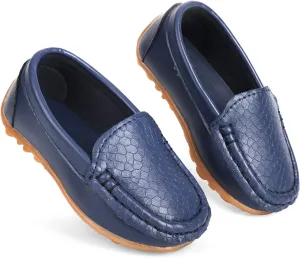 QIETION Toddler Little Kid Boys Girls Soft Slip On Loafers Dress Flat Shoes