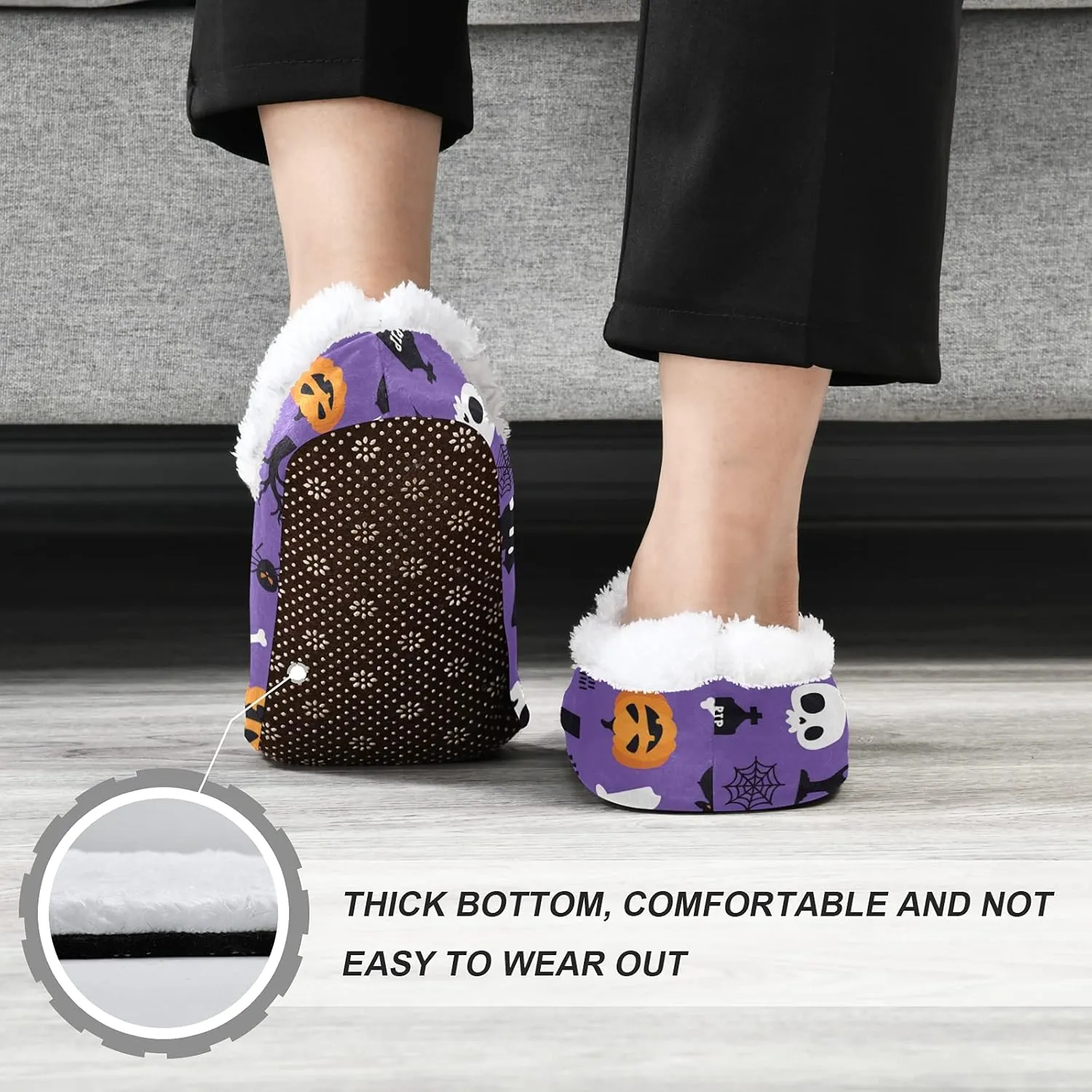Red Black Buffalo Plaid House Spa Slippers Merry Christmas Home Slipper Soft Memory Foam Slipper Non Slip for Travel Women Men Hotel Bedroom Womens Mens Shoes Slippers