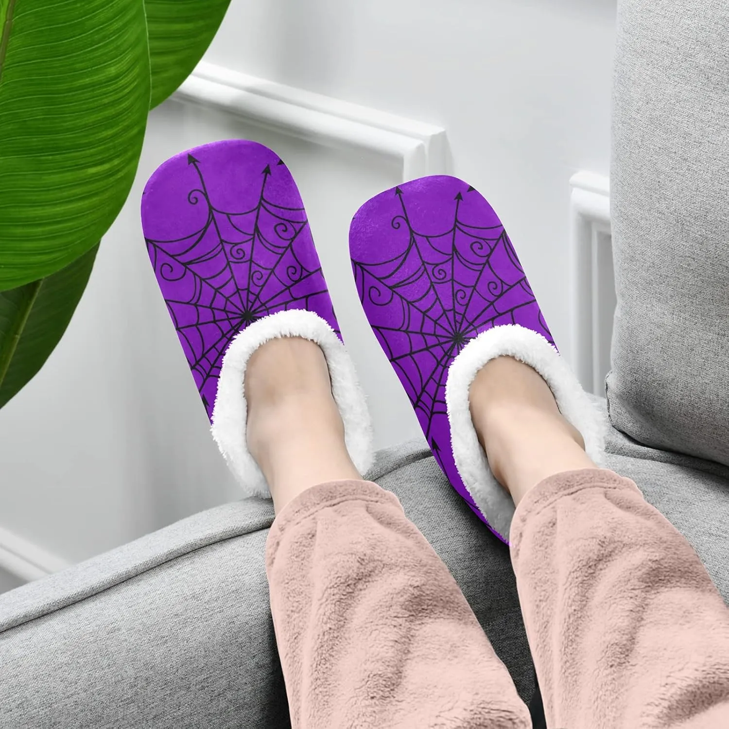 Red Black Buffalo Plaid House Spa Slippers Merry Christmas Home Slipper Soft Memory Foam Slipper Non Slip for Travel Women Men Hotel Bedroom Womens Mens Shoes Slippers