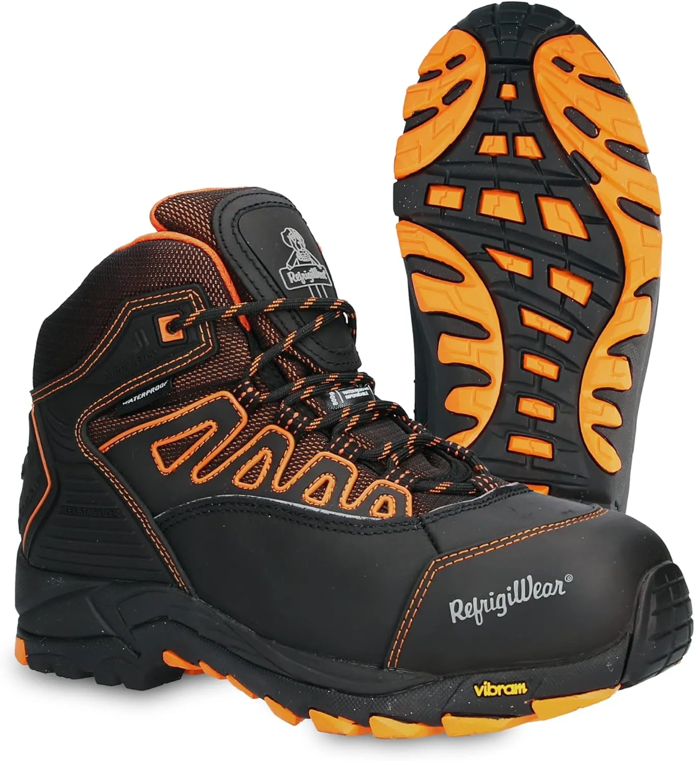 RefrigiWear Men’s PolarForce Hiker Boots, Insulated Work Boots, -30°F Comfort Rating