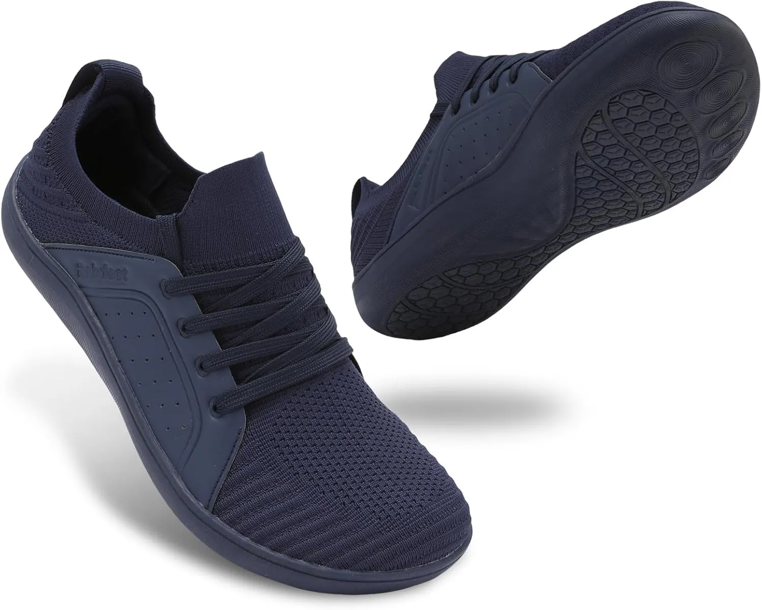 relxfeet Men's Barefoot Shoes Minimalist Cross-Trainer Shoes Wide Toe Walking Shoes Zero Drop Sole Trail Running Sneakers