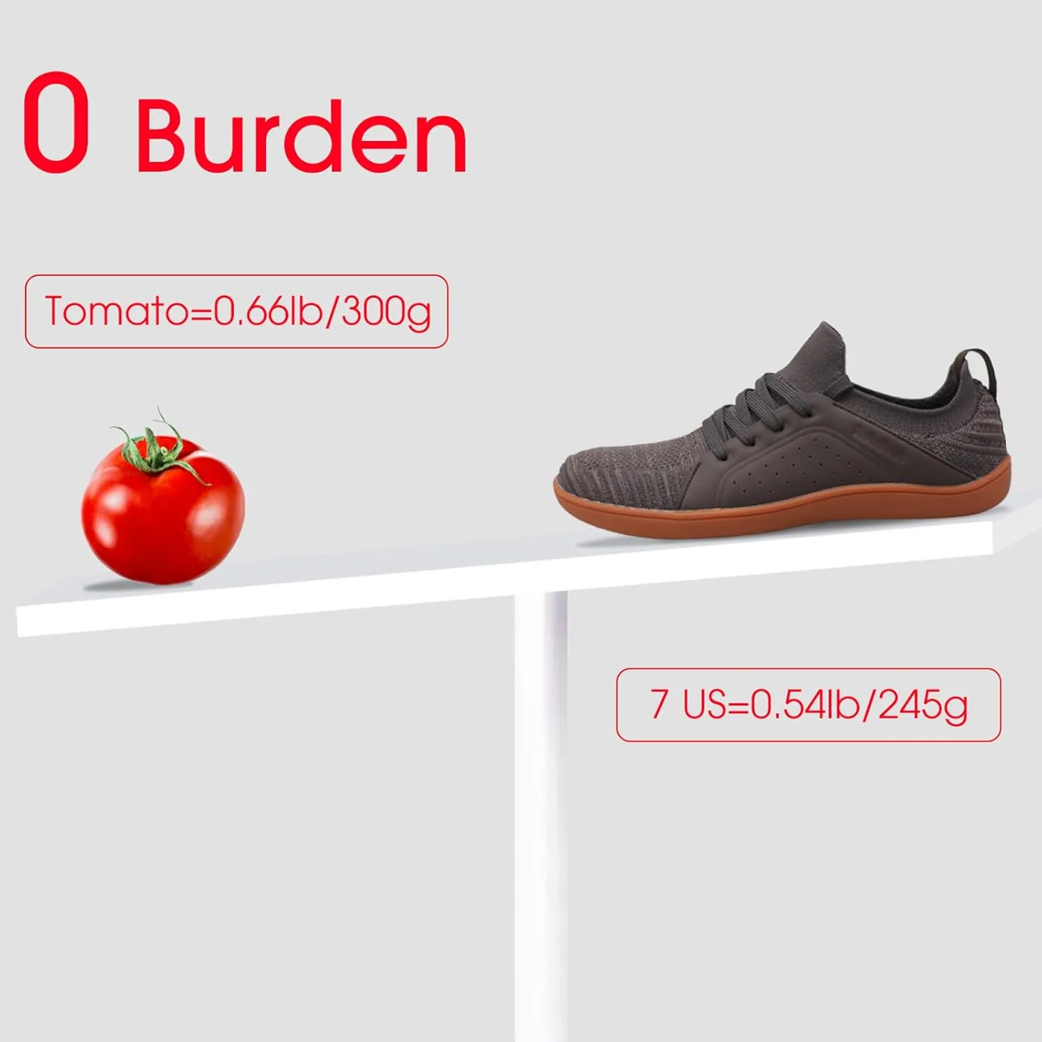 relxfeet Men's Barefoot Shoes Minimalist Cross-Trainer Shoes Wide Toe Walking Shoes Zero Drop Sole Trail Running Sneakers