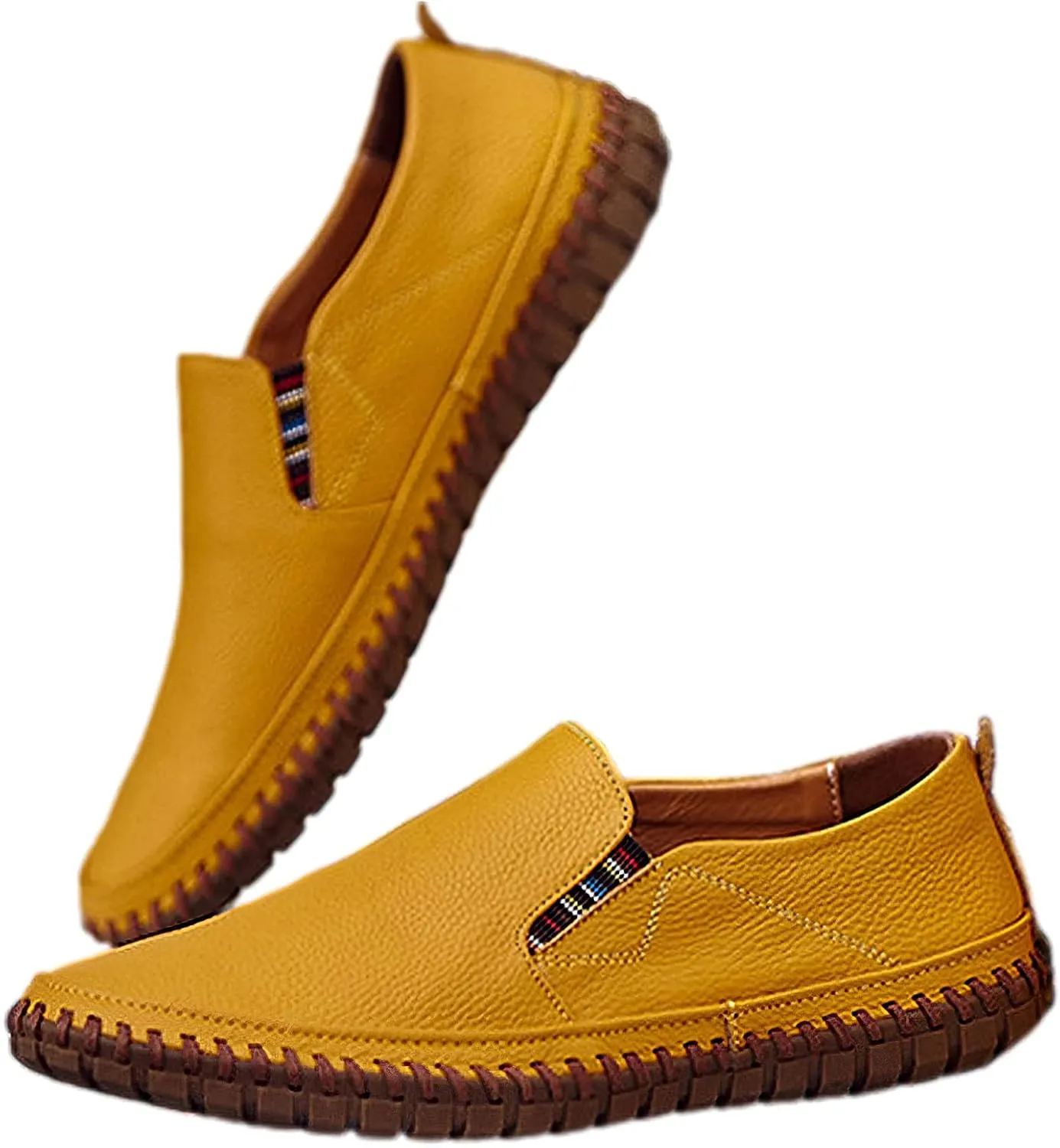 rismart Men's Slip on Shoes Loafers Casual Flat Walking Driving Sneakers