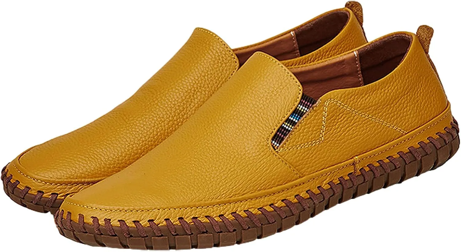 rismart Men's Slip on Shoes Loafers Casual Flat Walking Driving Sneakers