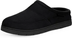 RockDove Men's SoftStride Faux Suede Memory Foam Mule Slipper with Indoor Outdoor Sole