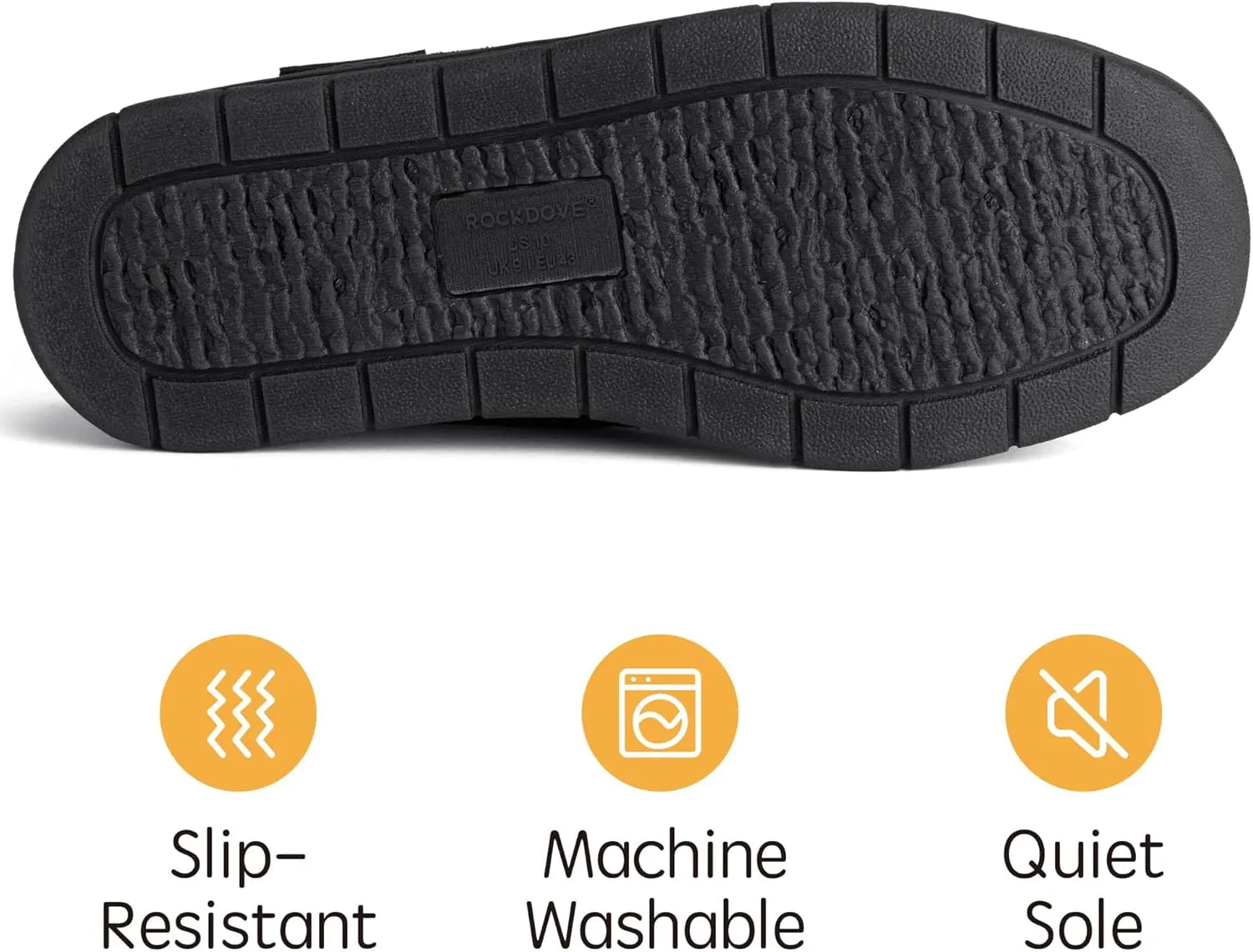 RockDove Men's SoftStride Faux Suede Memory Foam Mule Slipper with Indoor Outdoor Sole