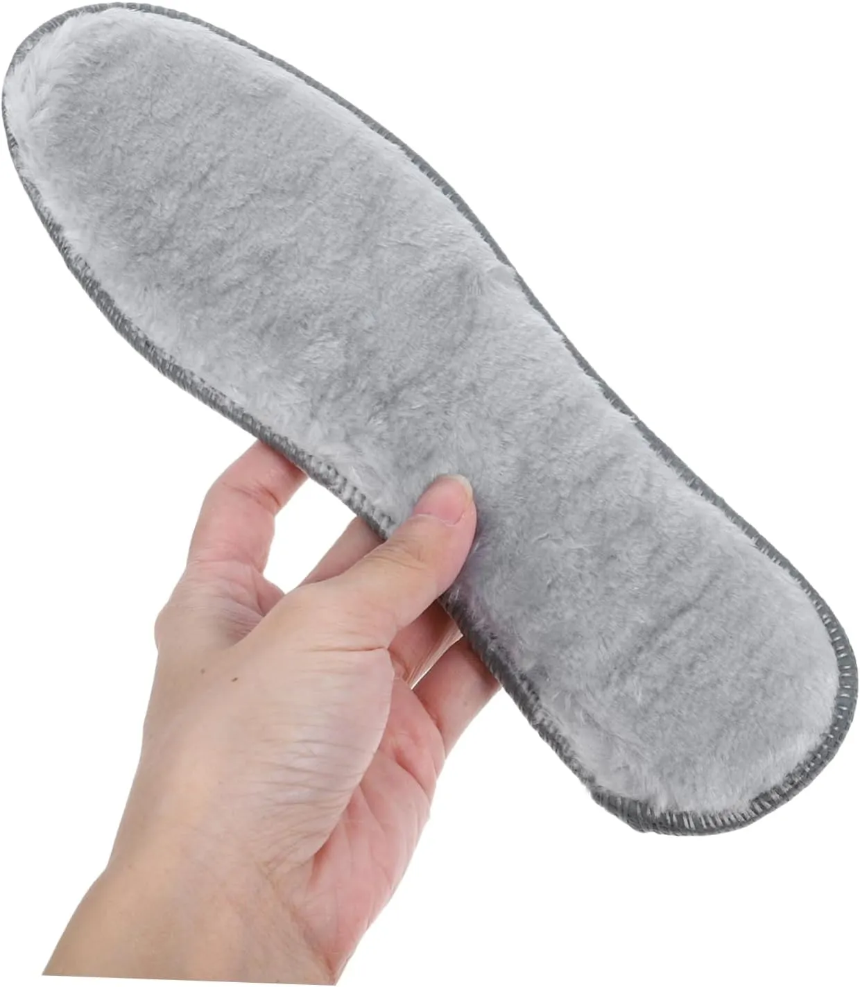 SAFIGLE Ergonomic Foot Support 4 Pairs Women's Thickened Insoles Fuzzy Shoe Inserts for Winter Boots Warm