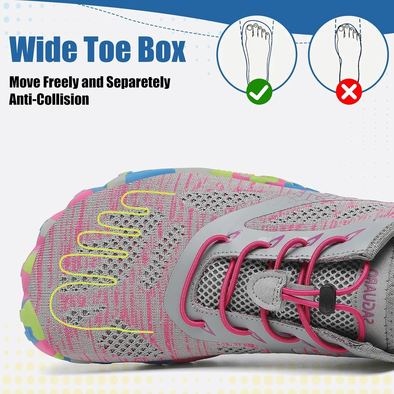 SAGUARO Womens Mens Barefoot Shoes Minimalist Trail Runner Wide Toe Box Zero Drop Outdoor Cross Training Shoe