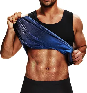 Sauna Suit Sweat Waist Trainer Vest for Men Sweat Workout Tank Top Shaper