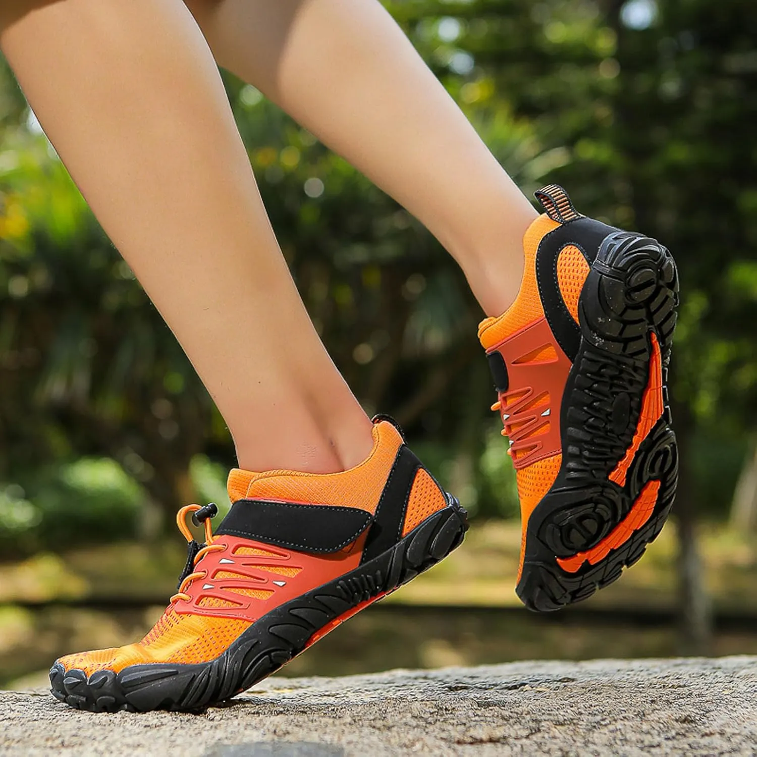 SECHRITE Women's Men’s Barefoot Hiking Shoes Minimalist Trail Running Sneakers Zero Drop Sole Wide Toe Box Parkour Trekking Workout Footwear