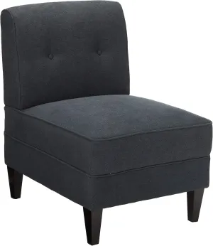 Serta Copenhagen Slipper Chair, Accent, Charcoal