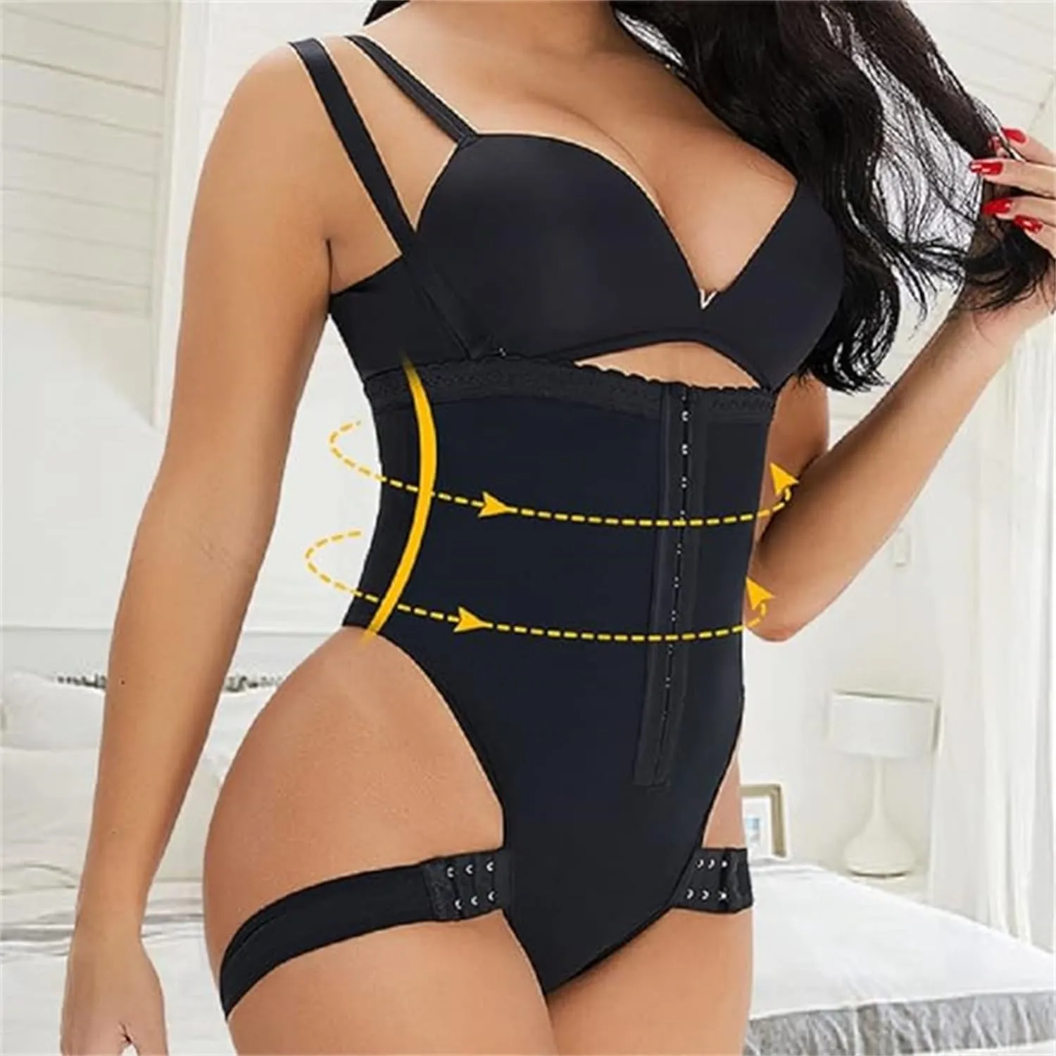 Sexysense - Femme Cuff Tummy Trainer Exceptional Shapewear, Cuff Tummy Trainer with Butt Lift& Waist Tightening