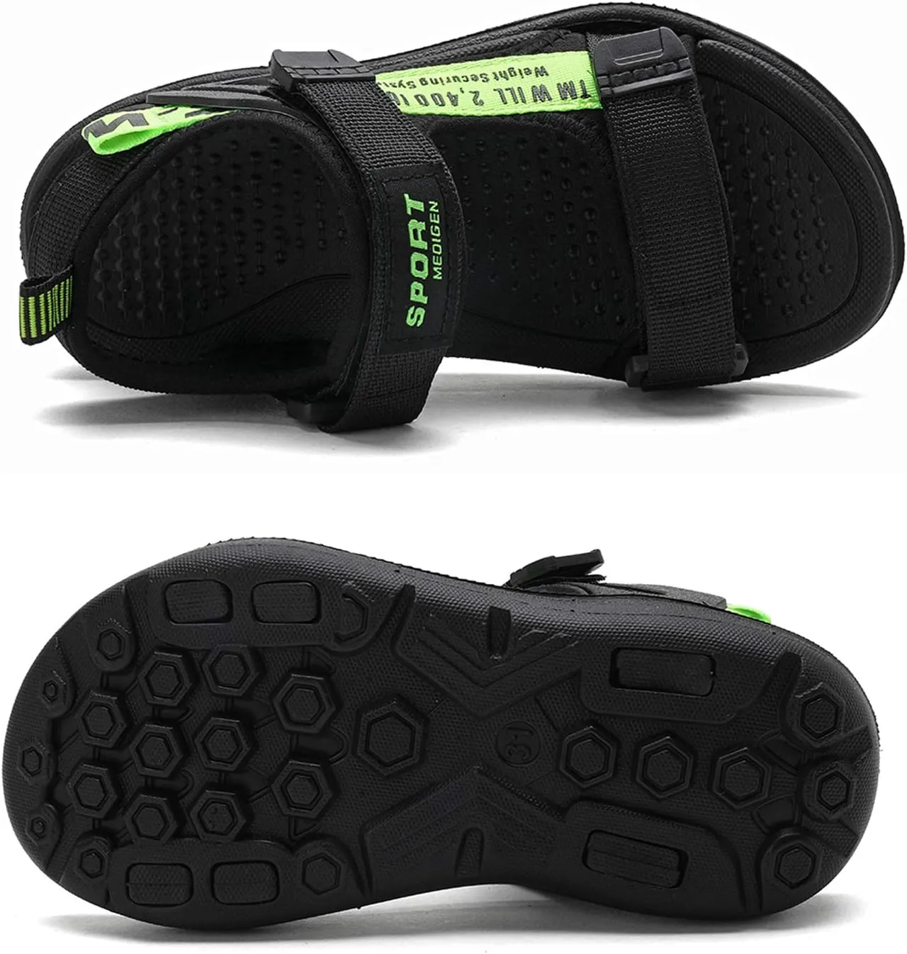 ShadowFax Boys Water Sandals Outdoor Hiking Adjustable Strap Sport Sandals