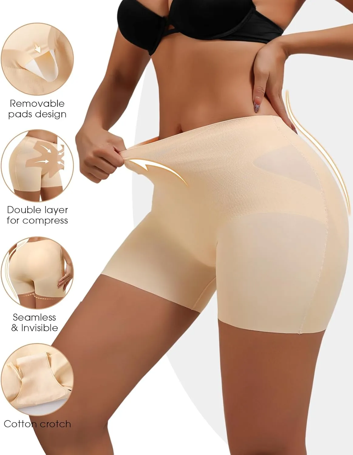 Shapewear for Women Tummy Control Panties Shapewear Shorts for Under Dresses Women Compression Shorts