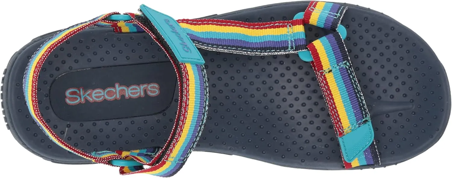 Skechers Girl's Reggae-Rainbow Trail Sandal Sneaker