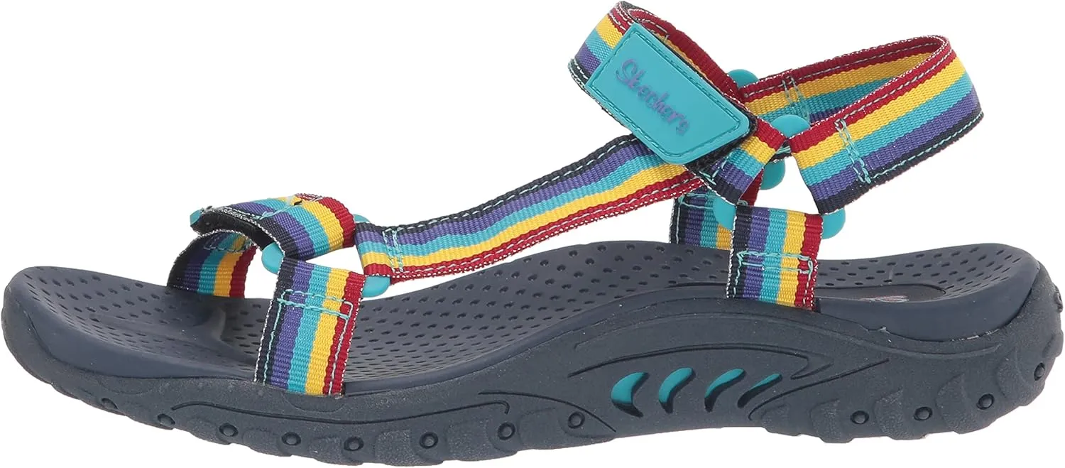 Skechers Girl's Reggae-Rainbow Trail Sandal Sneaker