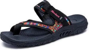 Skechers Women's Reggae Mad Swag Toe Thong Woven Sandal
