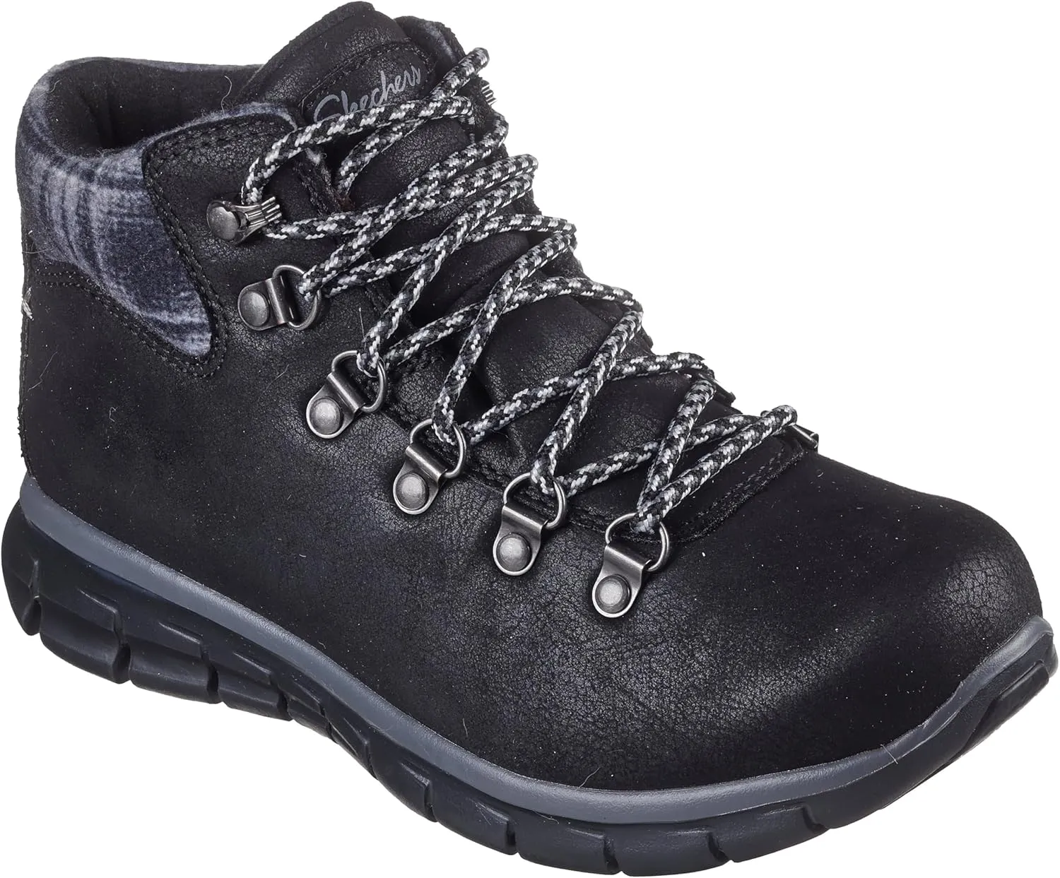 Skechers Women's Synergy-Plaid Mood Ankle Boot