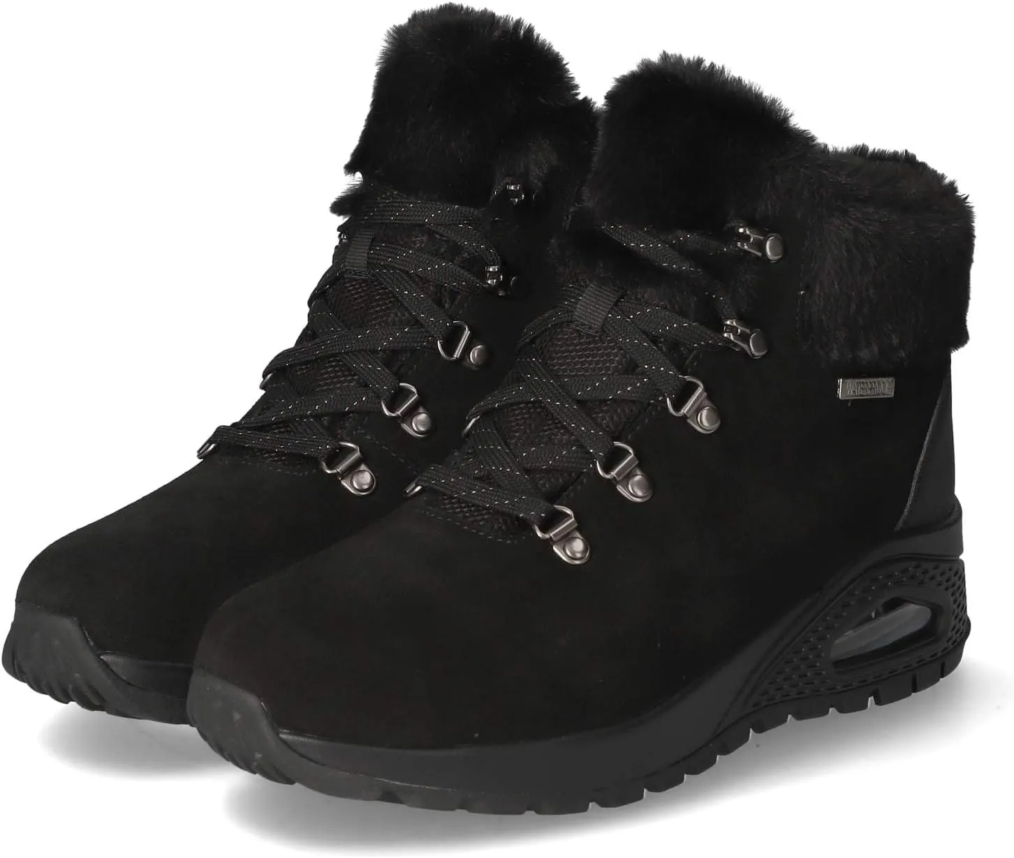 Skechers Women's Uno Rugged - Moonlight Ridge, Black, 7 Medium US