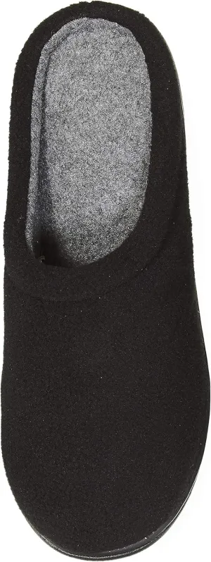 Skysole Boys Fleece Clog Slipper with Rugged Outsole