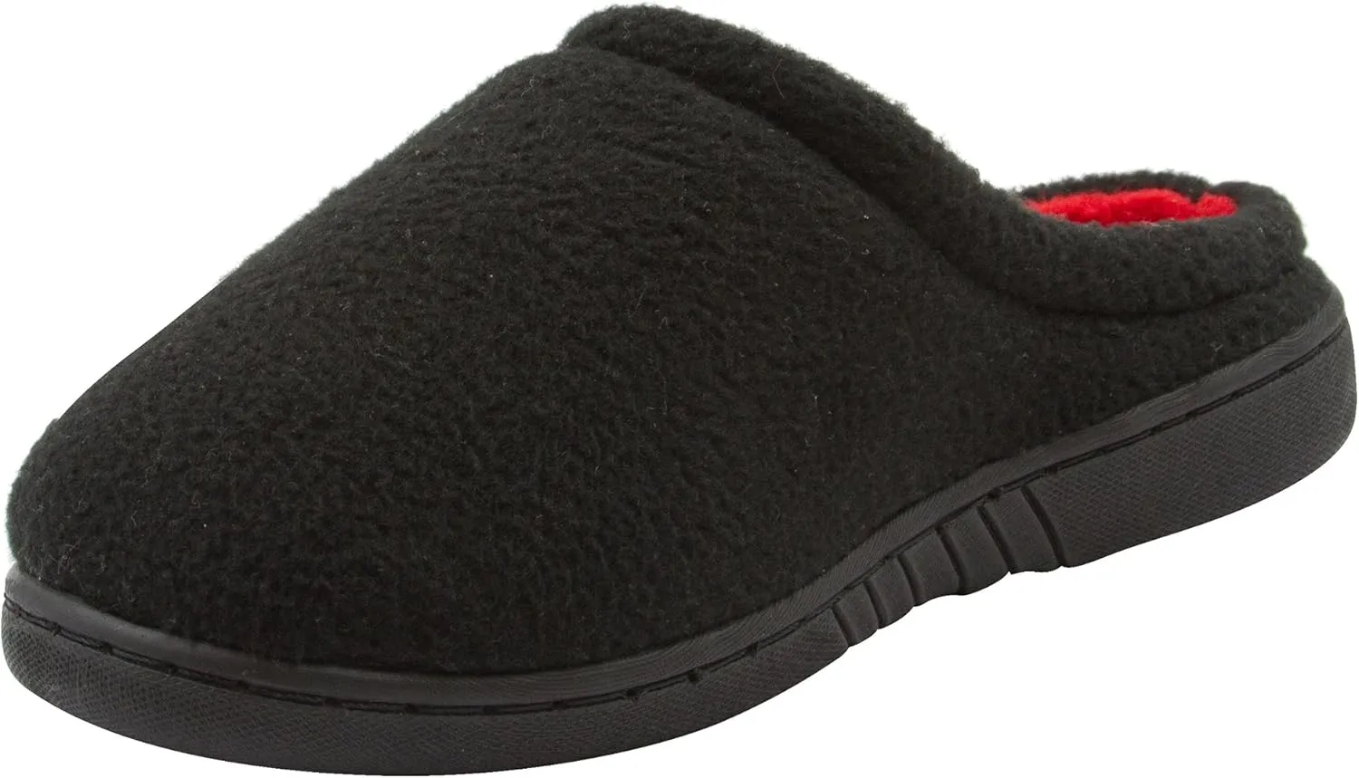 Skysole Boys Fleece Clog Slipper with Rugged Outsole