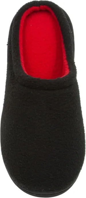 Skysole Boys Fleece Clog Slipper with Rugged Outsole