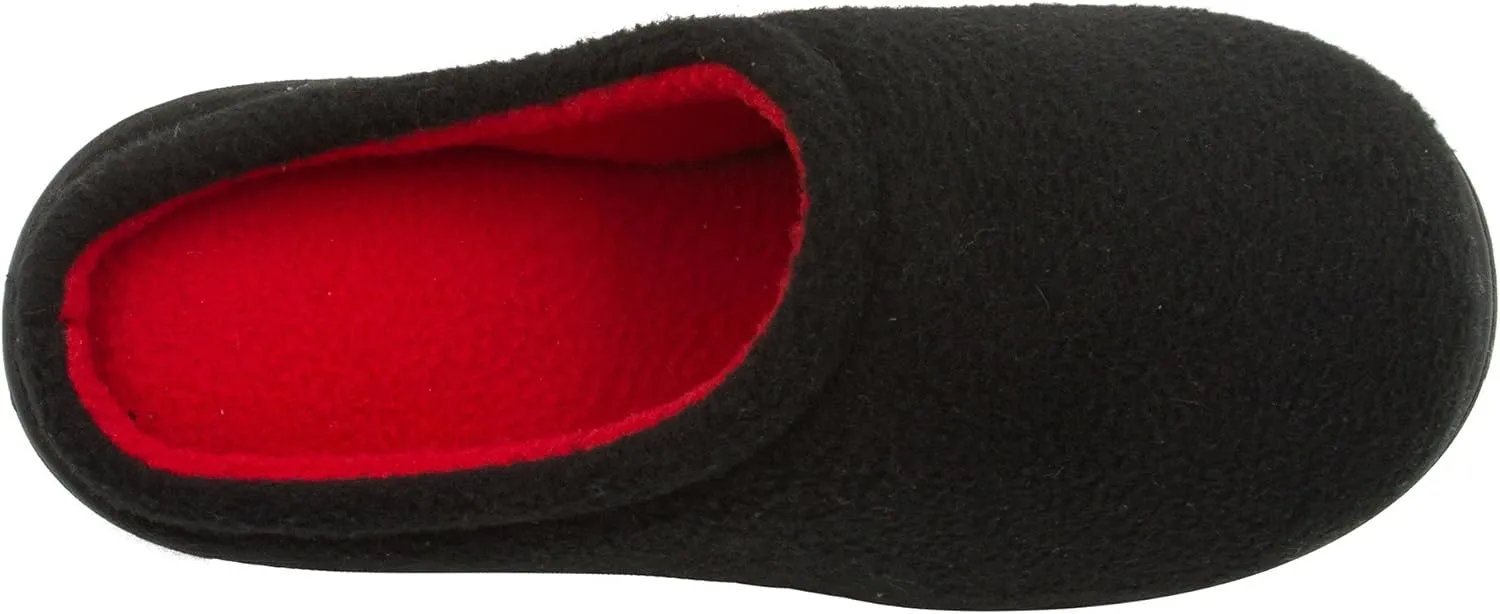 Skysole Boys Fleece Clog Slipper with Rugged Outsole