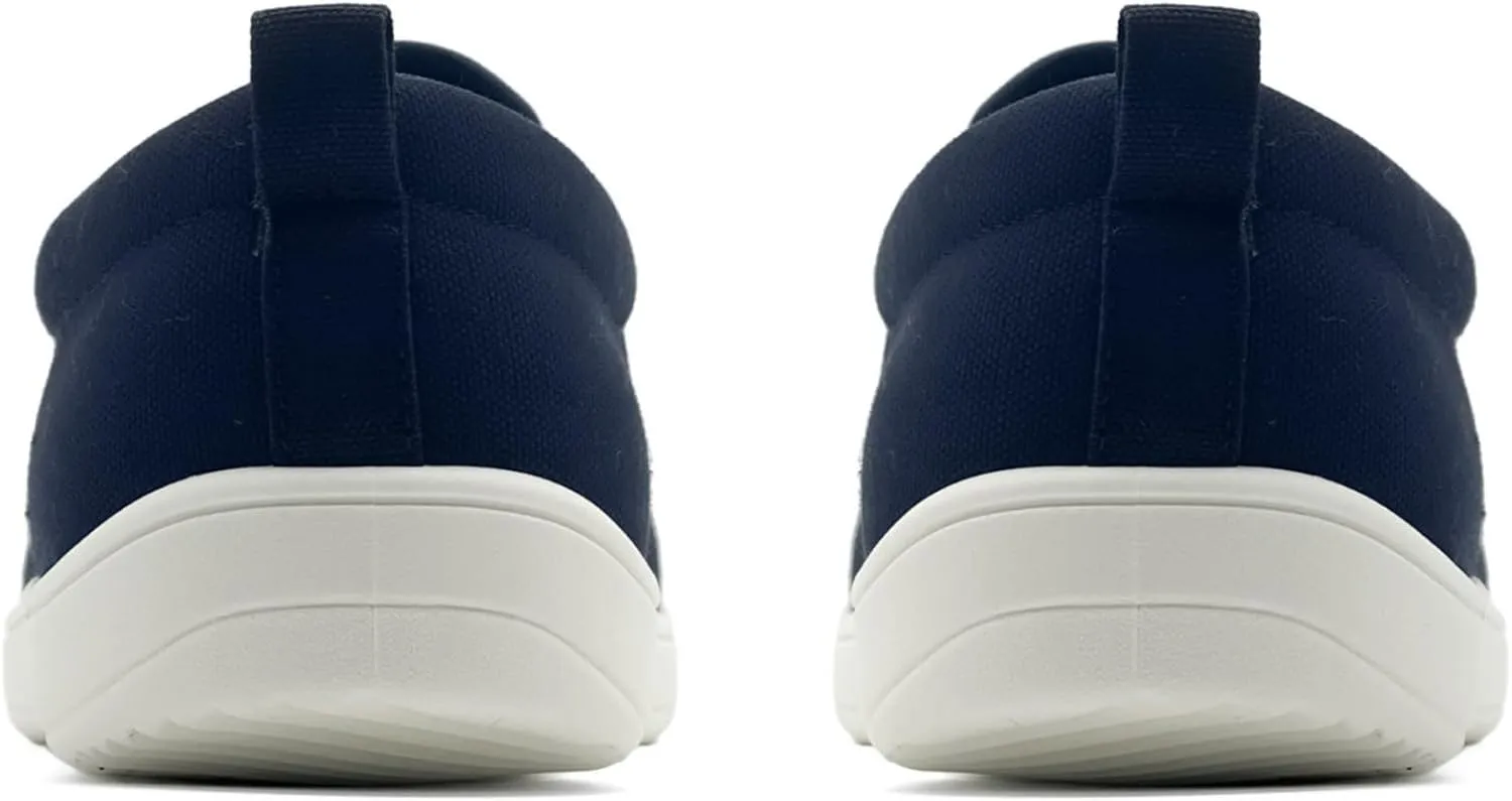 Slip on Shoes for Men, Classic Canvas Casual Shoes Comfortable Flats Men's White Loafers Low Top Sneakers Hands Free