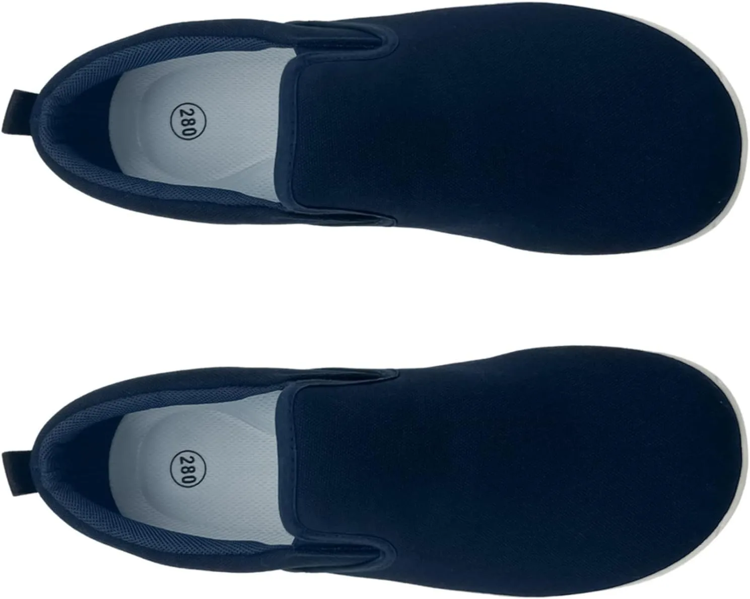 Slip on Shoes for Men, Classic Canvas Casual Shoes Comfortable Flats Men's White Loafers Low Top Sneakers Hands Free
