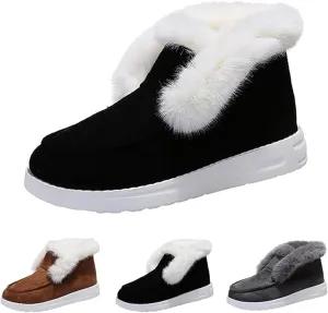 Slippers for Women & Men Indoor and Outdoor Winter Warm Fuzzy House Boots Slip On Sneakers for Cozy Feet Wide Slipper Shoes Unisex
