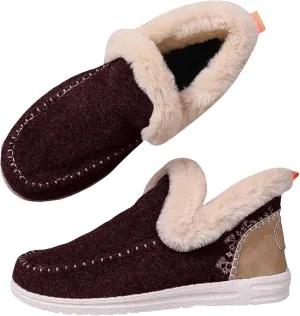 Slippers for Women & Men Indoor and Outdoor Winter Warm Fuzzy House Slipper Shoes Boots Memory Foam Booties Cozy Slippers Slip On Sneakers Unisex