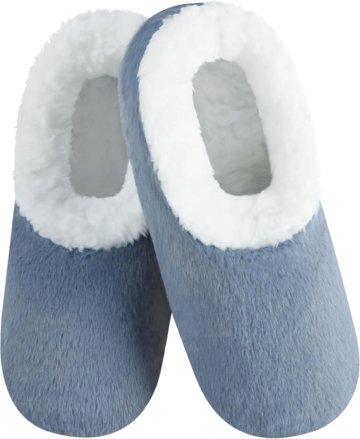 Snoozies Butter Soft House Slippers for Women, Cozy Sherpa-Lined Slipper Socks for Women Soft Sole Non-Skid Machine Washable