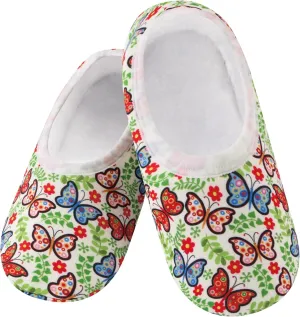 Snoozies Skinnies slipper socks for Women - Non-Slip slipper socks with Lightweight and Soft Sherpa Lining - Foldable Travel