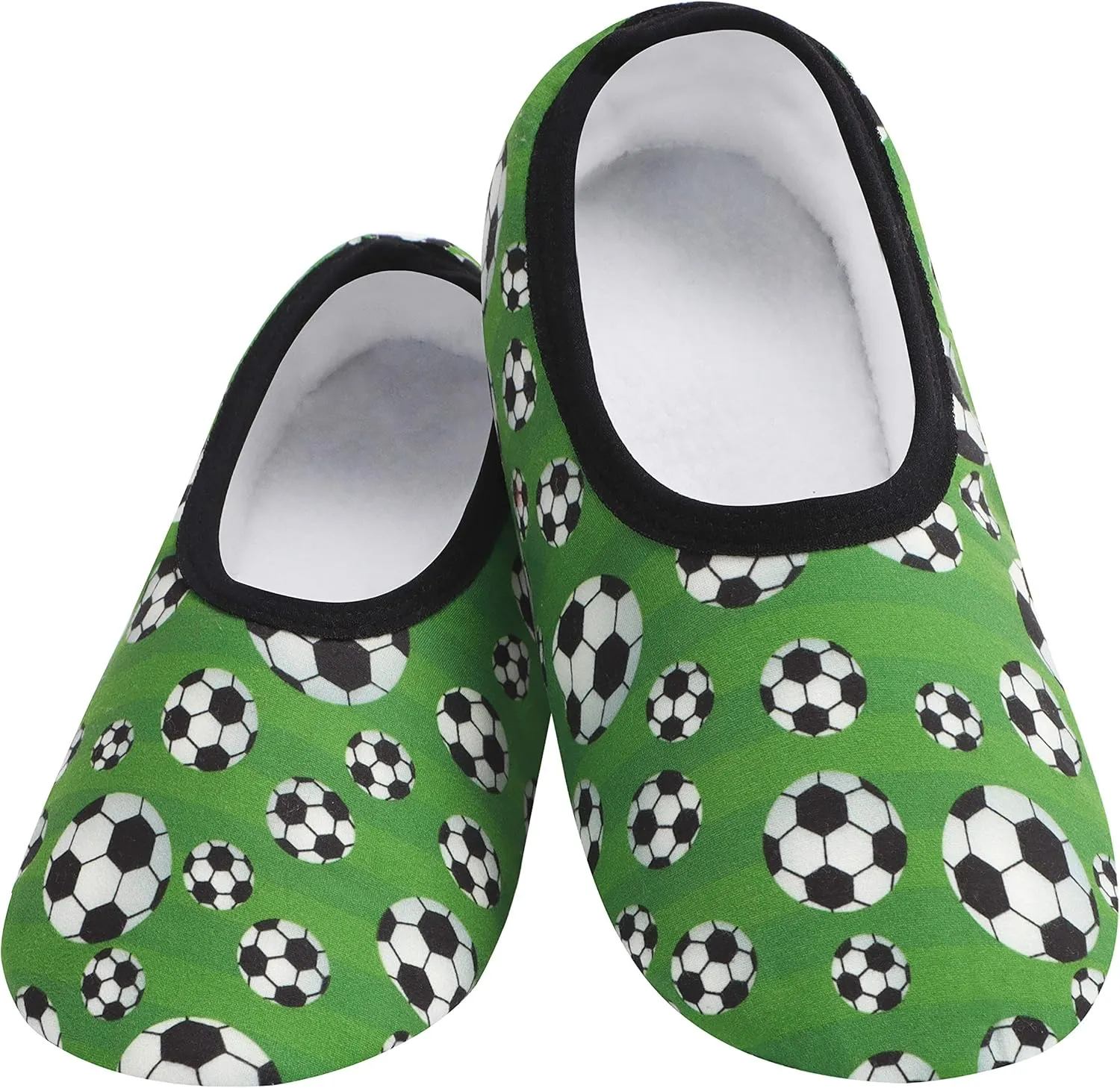 Snoozies Skinnies slipper socks for Women - Non-Slip slipper socks with Lightweight and Soft Sherpa Lining - Foldable Travel