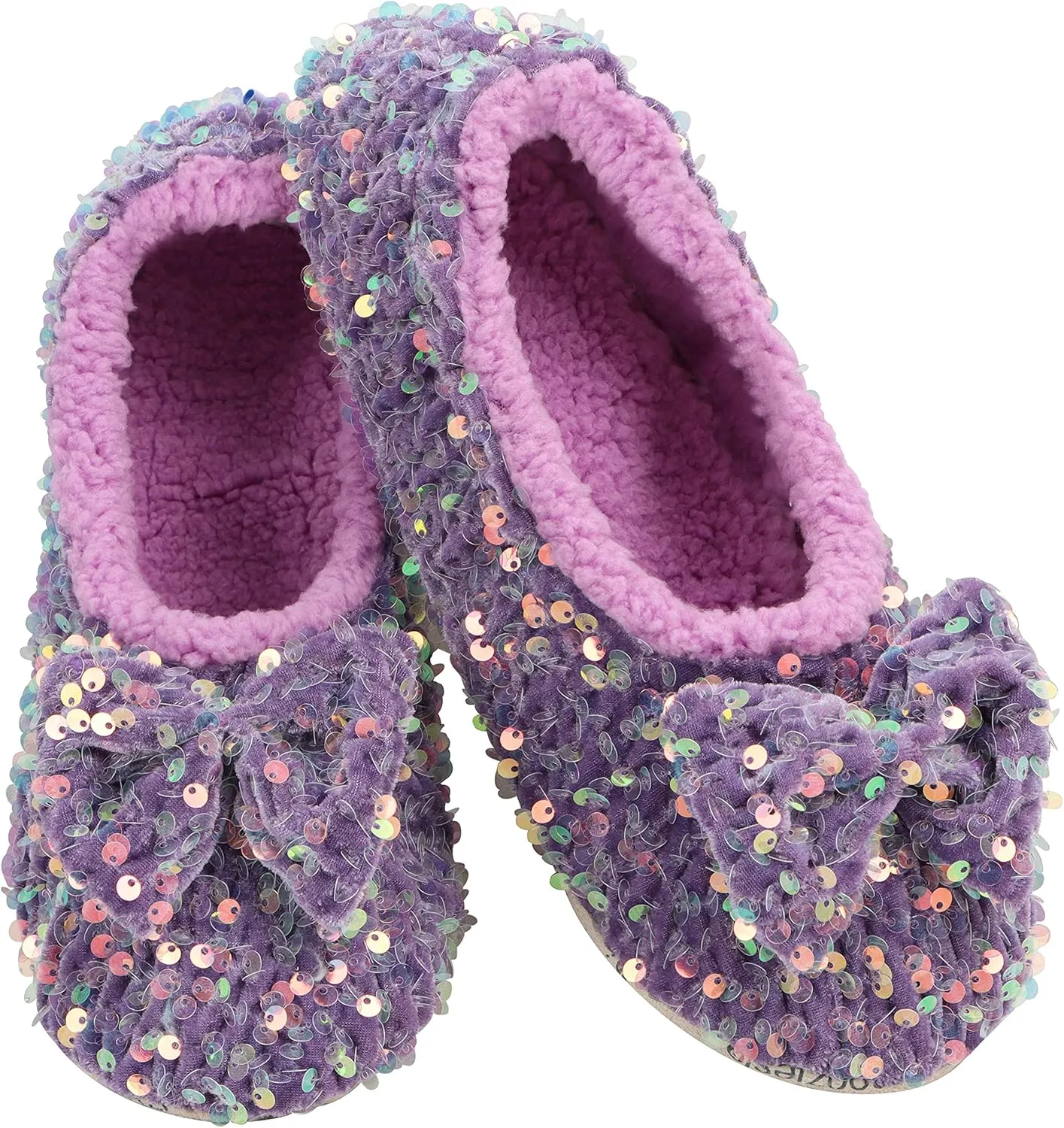 Snoozies Womens Glamour Bling Ballerina