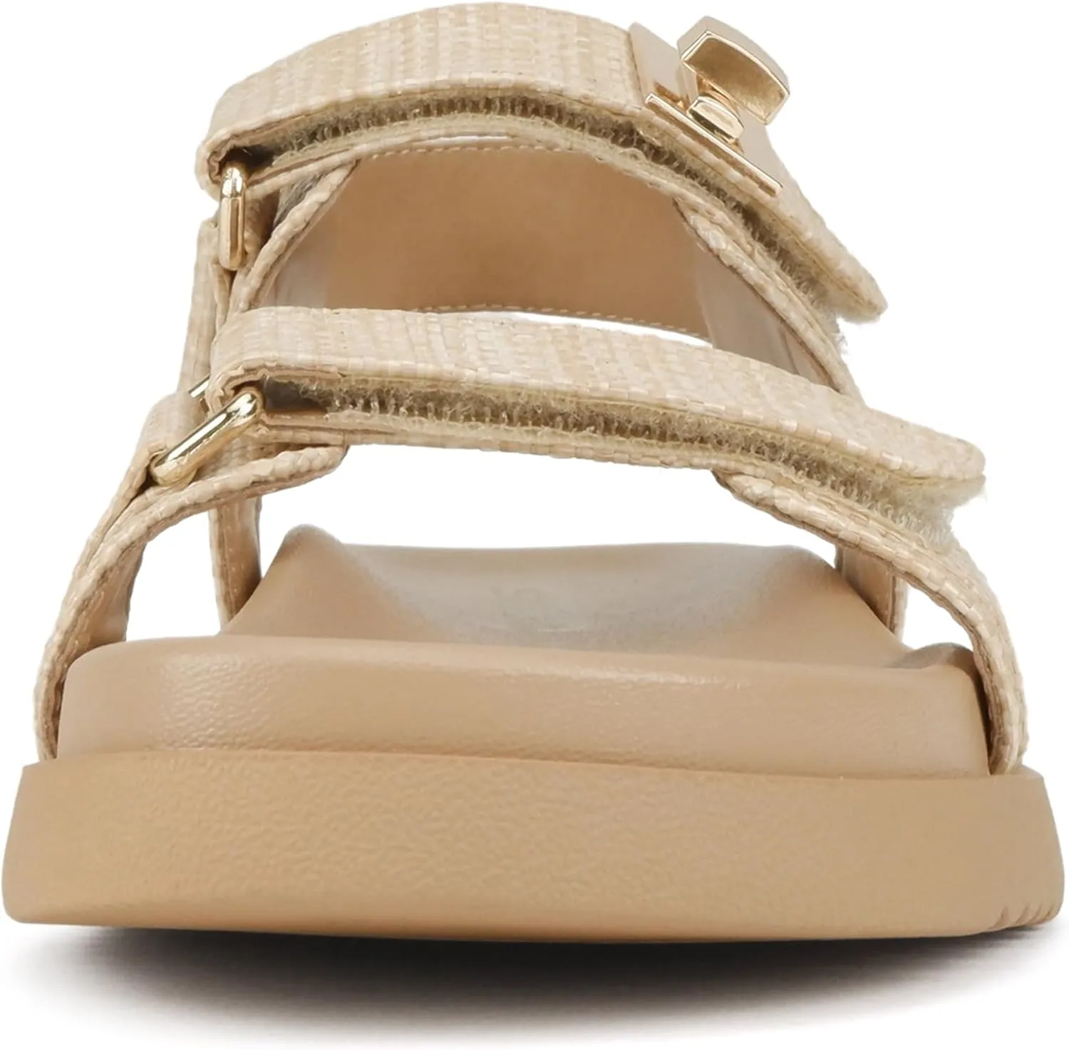 Soda “Cobber” ~ Women Round Toe Double Band Slingback Flat Sandal