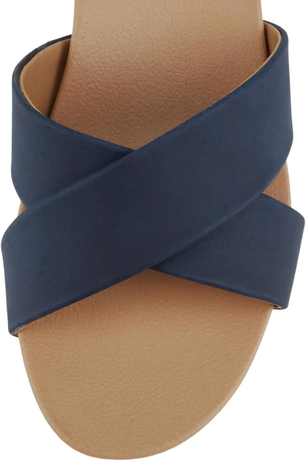 Soda “Donnie” ~ Women Open Round Toe Crisscross Band Low Heel Espadrille Wedge Sandal with Adjustable Ankle Strap