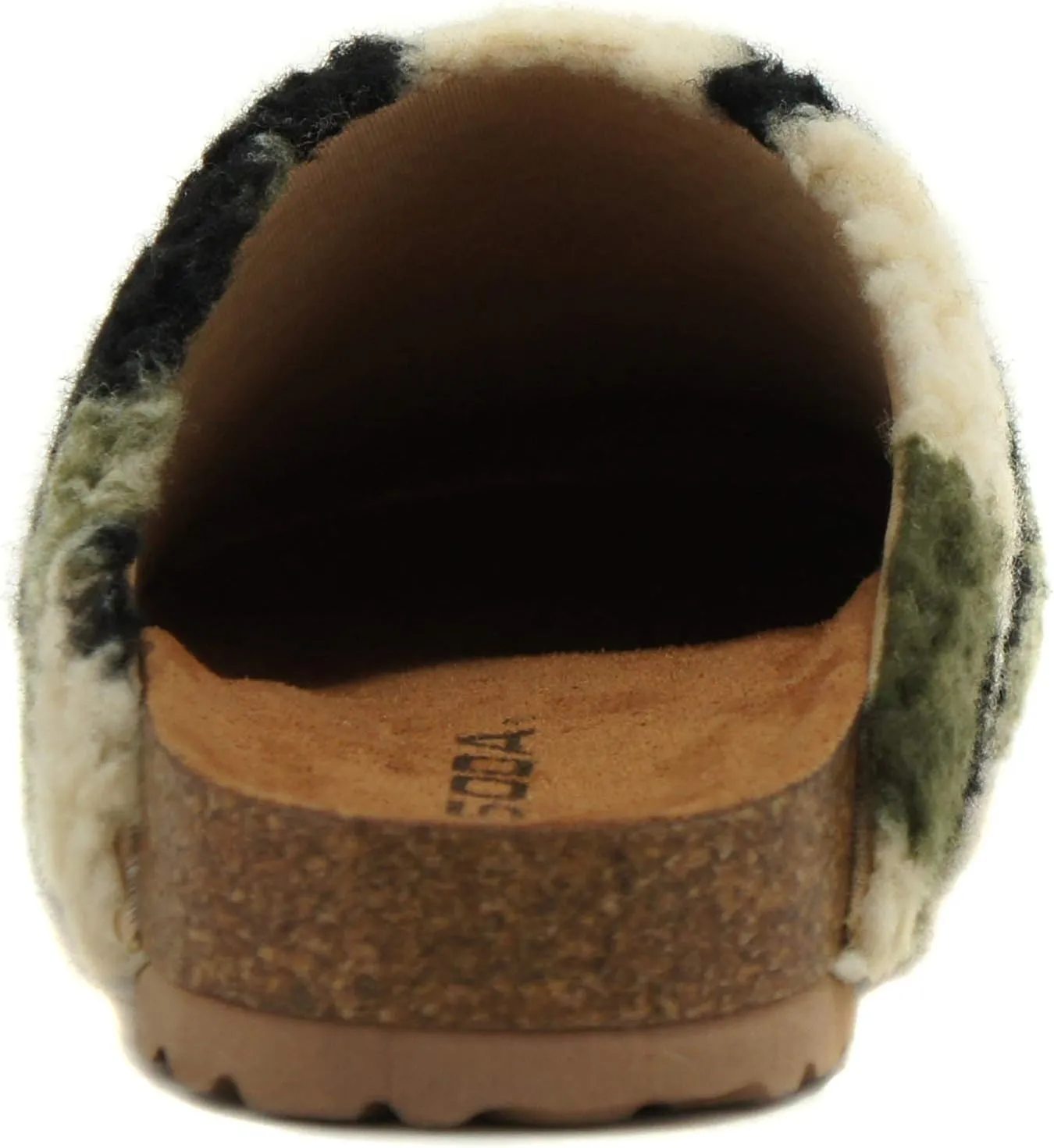 Soda Emotion - Women's Super Soft Faux Fur Fuzzy Fluffy Close Toe Cork Platform Slide Slipper