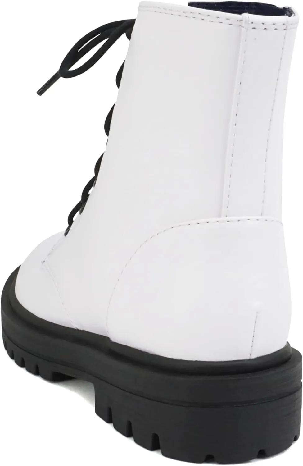 Soda FIRM-2 KIDS/CHILDREN/GIRLS Lug Sole Fashion Combat Ankle Bootie Lace up w/Side Zipper