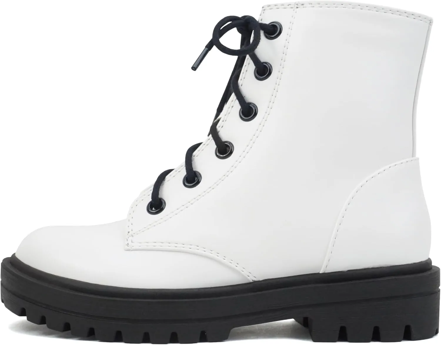 Soda FIRM-2 KIDS/CHILDREN/GIRLS Lug Sole Fashion Combat Ankle Bootie Lace up w/Side Zipper