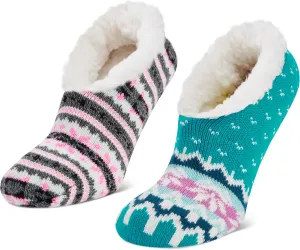 Sof Sole Women's Fireside Slipper Socks (2 Pair)