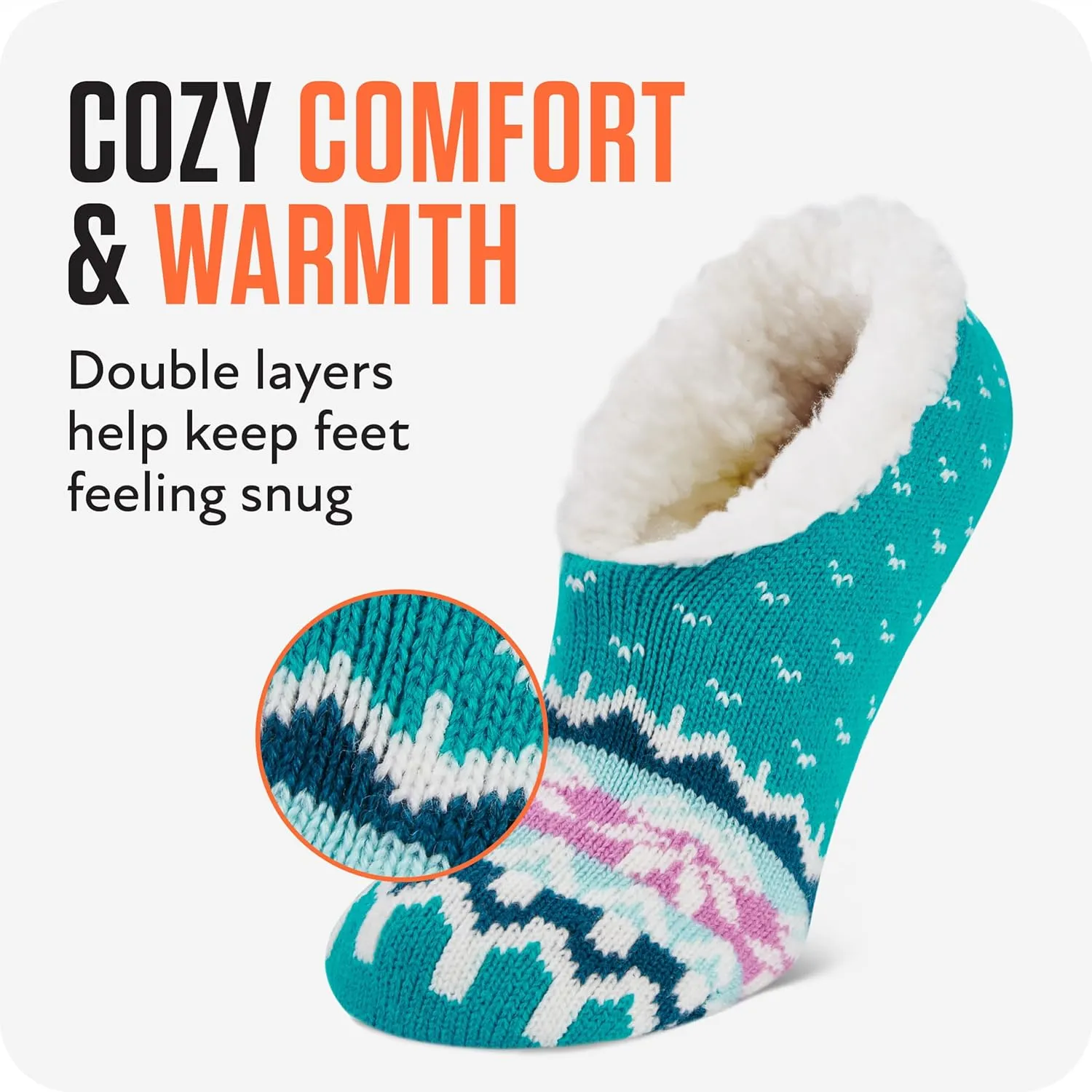 Sof Sole Women's Fireside Slipper Socks (2 Pair)