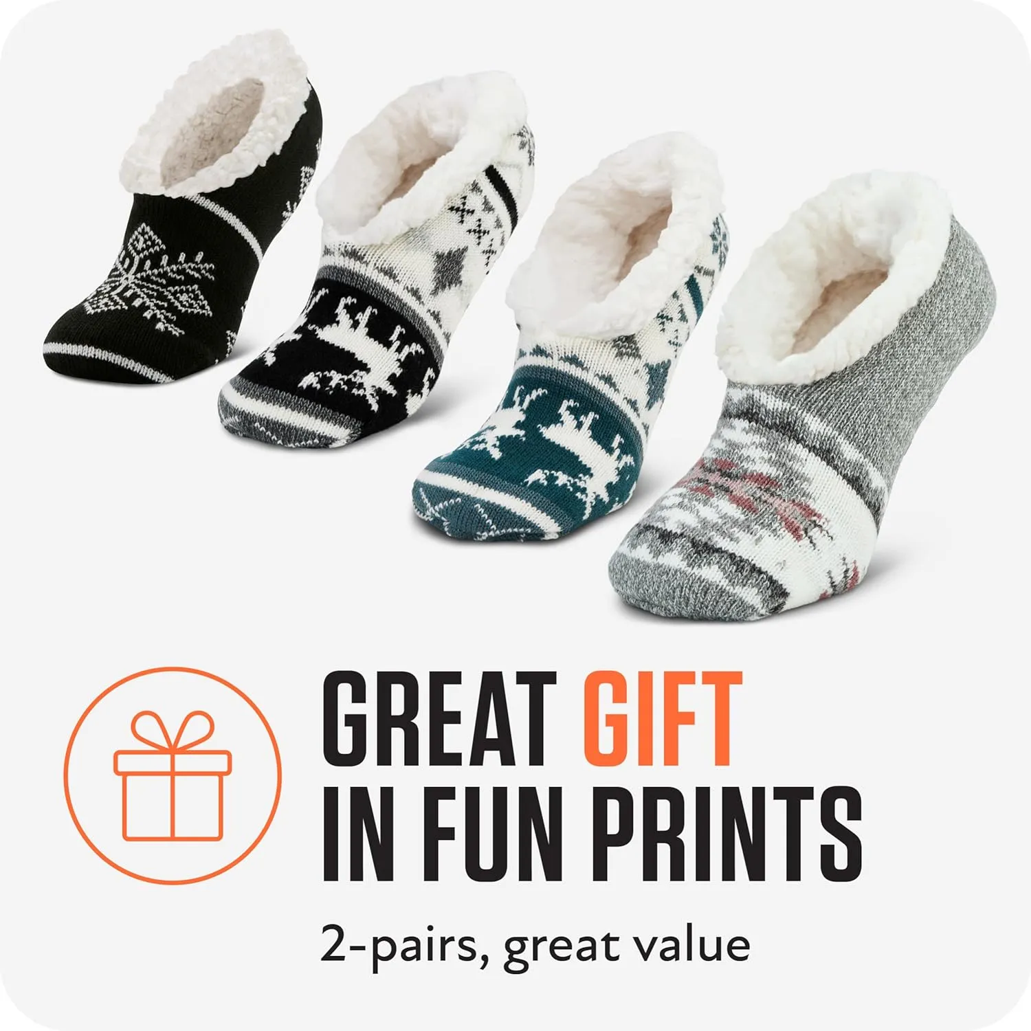 Sof Sole Women's Fireside Slipper Socks (2 Pair)